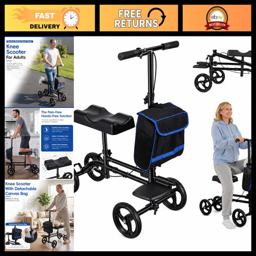Foldable knee scooter for foot - foldable,